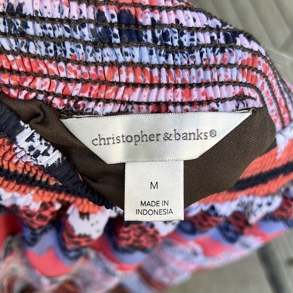 Christopher & Banks Smock Waist Lined Skirt Sz M - Picture 7 of 8